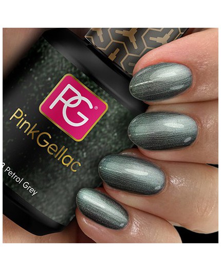 Pink Gellac 153 Petrol Grey Color Esmalte Gel Permanente