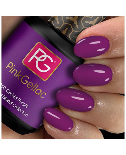 Pink Gellac 250 Orchid Purple Color Esmalte Gel Permanente