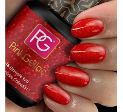 Pink Gellac 178 Ultimate Red Color Esmalte Gel Permanente