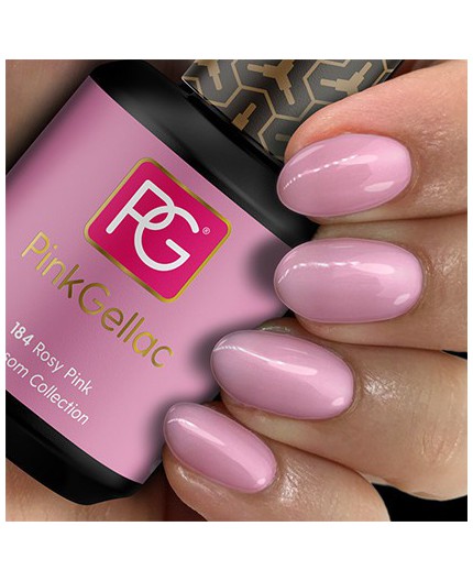 Pink Gellac 184 Rosy Pink Rosa Color Esmalte Gel Permanente