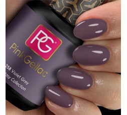 Pink Gellac 258 Violet Grey es un color gris precioso con un resplandor púrpura que da un resultado sorprendente