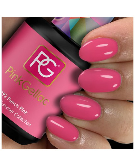 Pink Gellac 292 Punch Pink Rosa Color Esmalte Gel Permanente