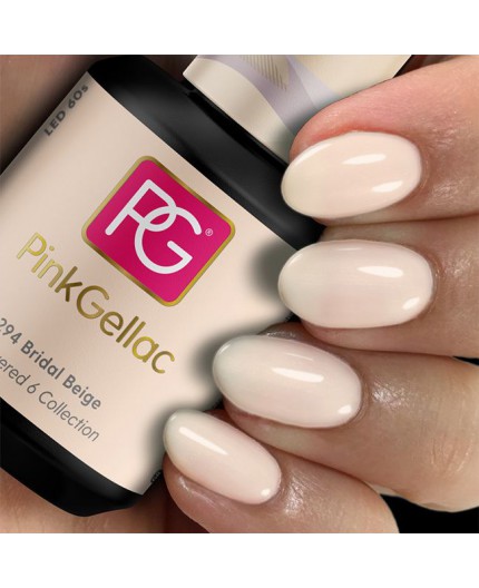 Pink Gellac 294 Bridal Beige Color Esmalte Gel Permanente