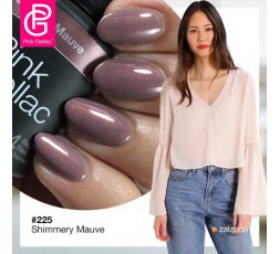 Este esmalte de gel permanente de Pink Gellac de color malva es un color muy actual fácil de combinar con tu vestuario.