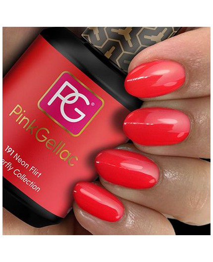 Pink Gellac 191 Neon Flirt Color de pintauñas permanente