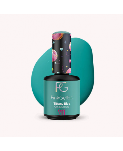 Pink Gellac 211 Tiffany Blue Azul Color Esmalte Gel Permanente