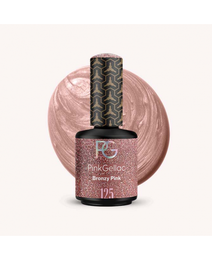 Pink Gellac 125 Bronzy Pink Bronce Color Esmalte Gel Permanente