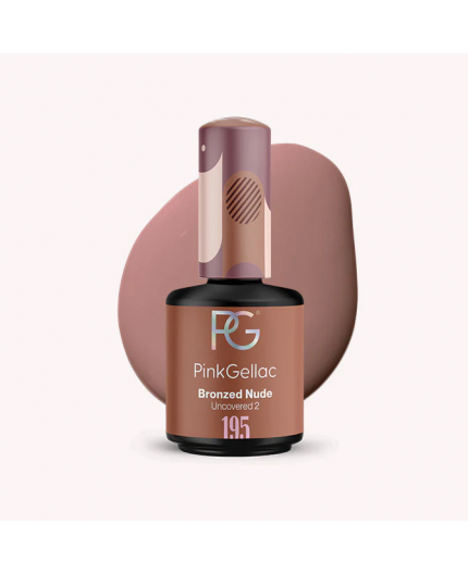 Pink Gellac 195 Bronzed Nude Color esmalte en Gel Permanente