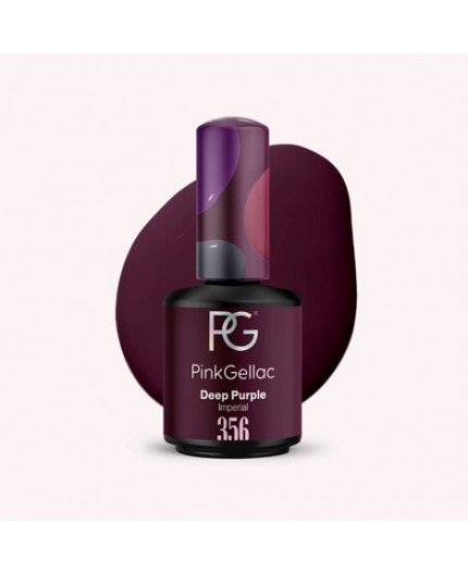 Pink Gellac 356 Deep Purple Color Esmalte Gel Permanente