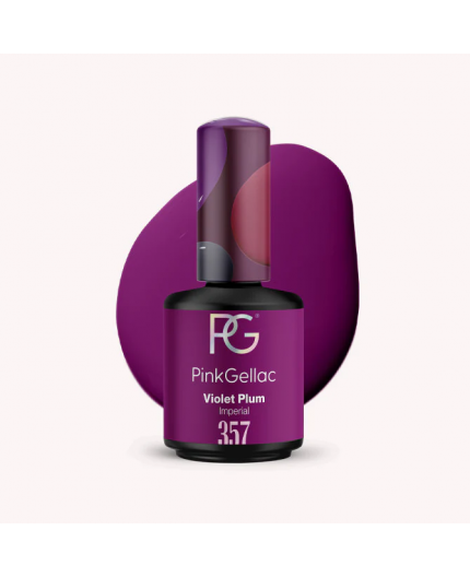 Pink Gellac 357 Violet Plum Color Esmalte Gel Permanente