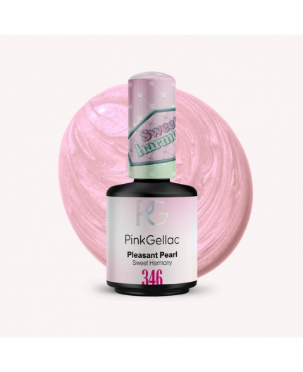 Pink Gellac 346 Pleasant Pearl Perla Color Esmalte Gel Permanente