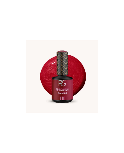 Pink Gellac 111 Rustic Red Color Esmalte Gel Permanente