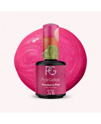 Pink Gellac 376 Plumberry Pink Color Esmalte Gel Permanente