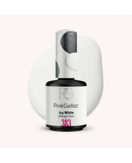 Pink Gellac 383 Icy White Color Esmalte Gel Permanente