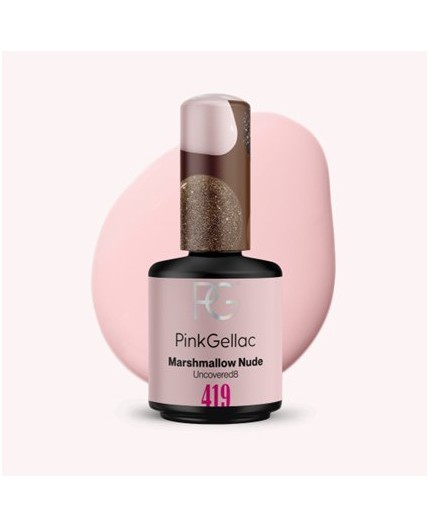 Pink Gellac 419 Marshmellow Pink Color Esmalte Gel Permanente