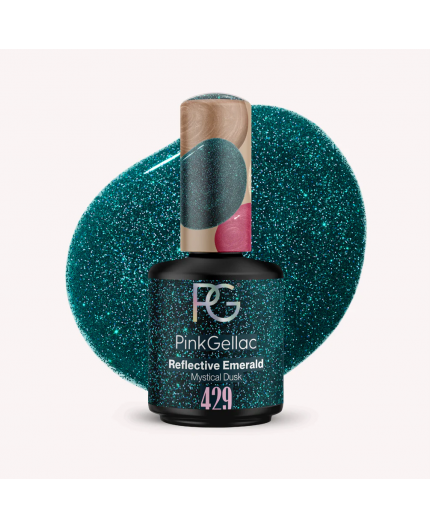 Pink Gellac 429 Reflective Emerald Color Esmalte Gel Permanente