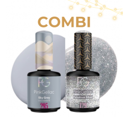 Combina este gris plomo con el plateado del 129 Fabulous Silver para una manicura súper festiva.