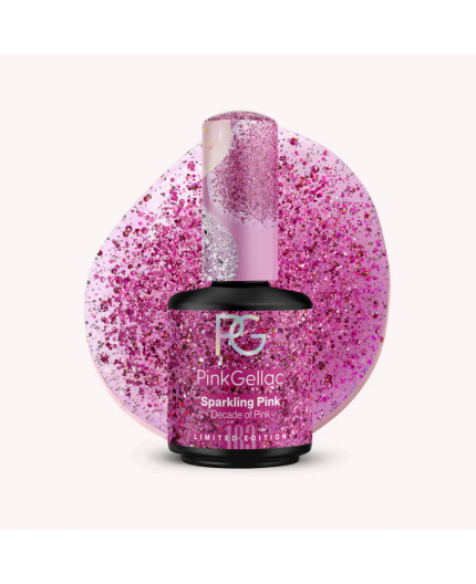 Pink Gellac 183 Sparkling Pink Color Esmalte Gel Permanente