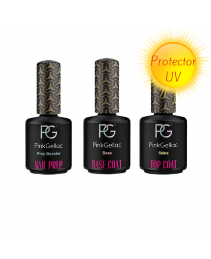 Pack Primer + Base + Top de Pink Gellac